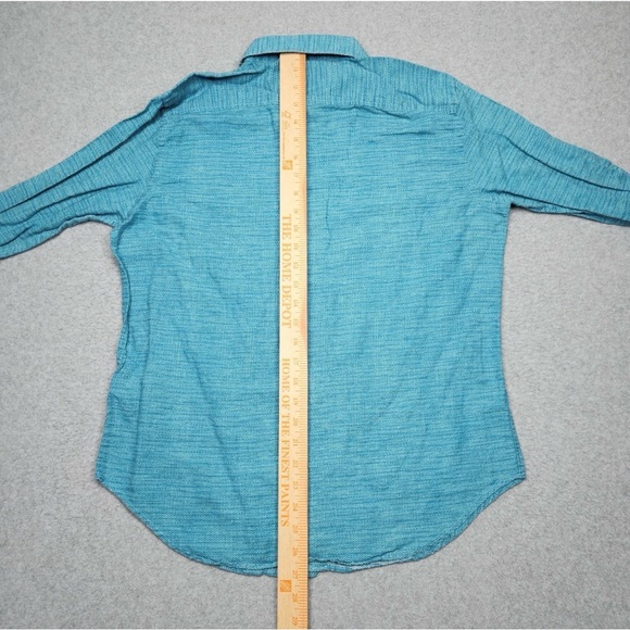 Robert Graham Blue Textured Button Down Shirt - Picture 5 of 13